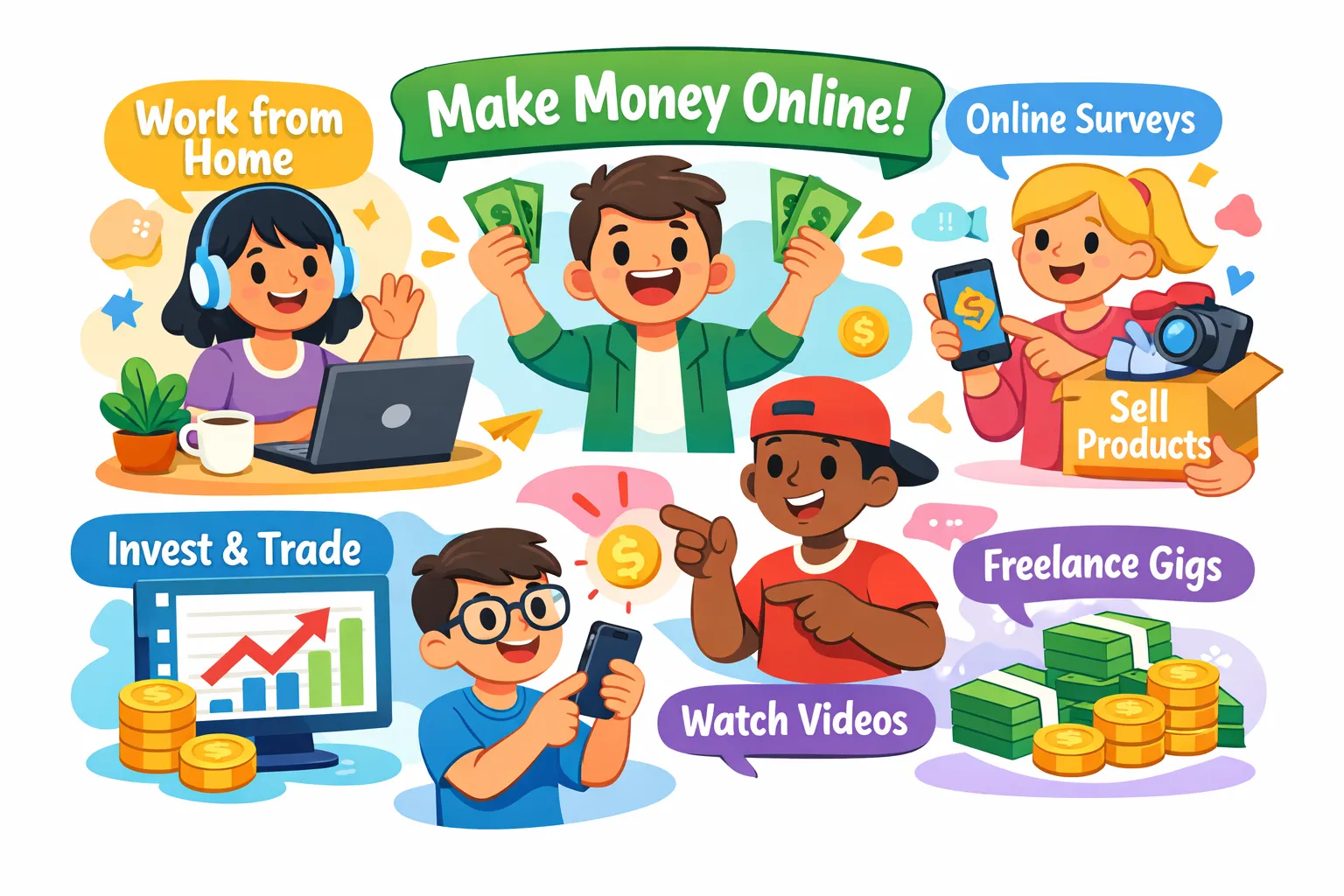 7 easy ways to earn money online for beginners